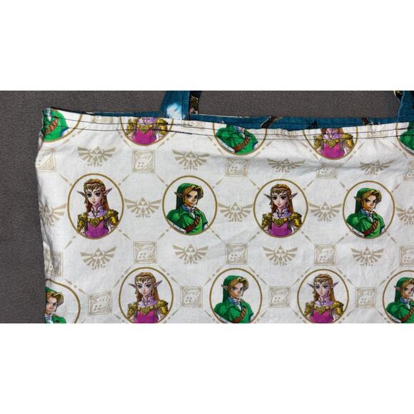 Nintendo The Legend of Zelda Link Handmade Reversible Tote Bag - Picture 6 of 16